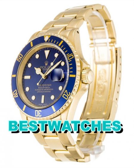 Cheap AAA Rolex Replica Best China Submariner Blue Dial 16618