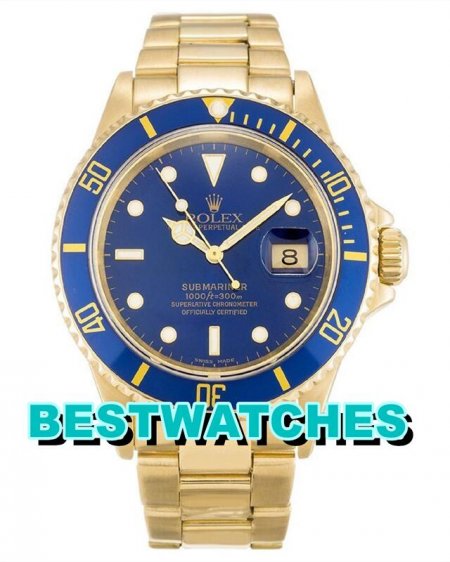 Cheap AAA Rolex Replica Best China Submariner Blue Dial 16618